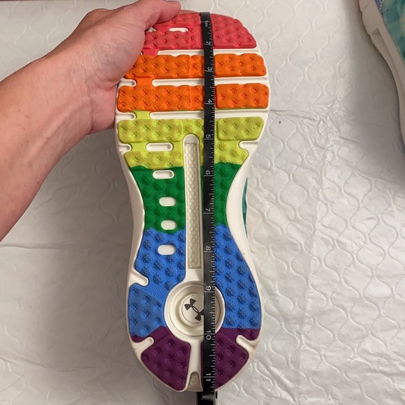 Under Armour tie dye rainbow HOVR Phantom Slip on PRIDE collection sneakers - Picture 9 of 12